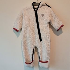 Moncler Fleece Onesie boys girls baby infant winter snowsuit bunting 6/9 months
